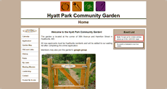 Desktop Screenshot of hyattparkgarden.org