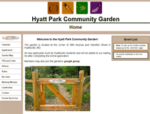 Tablet Screenshot of hyattparkgarden.org